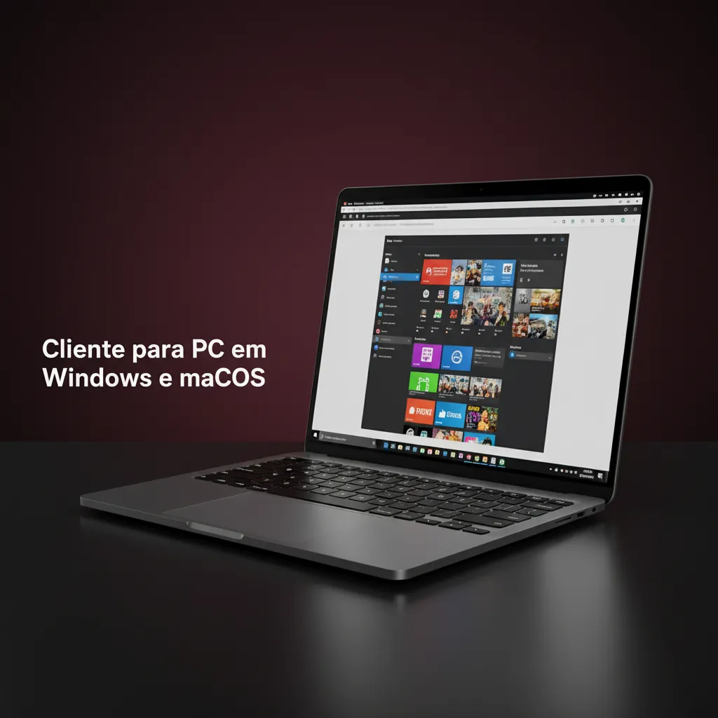 Apostas no Windows e macOS direto no navegador, sem app instalado, acesso sempre atualizado.