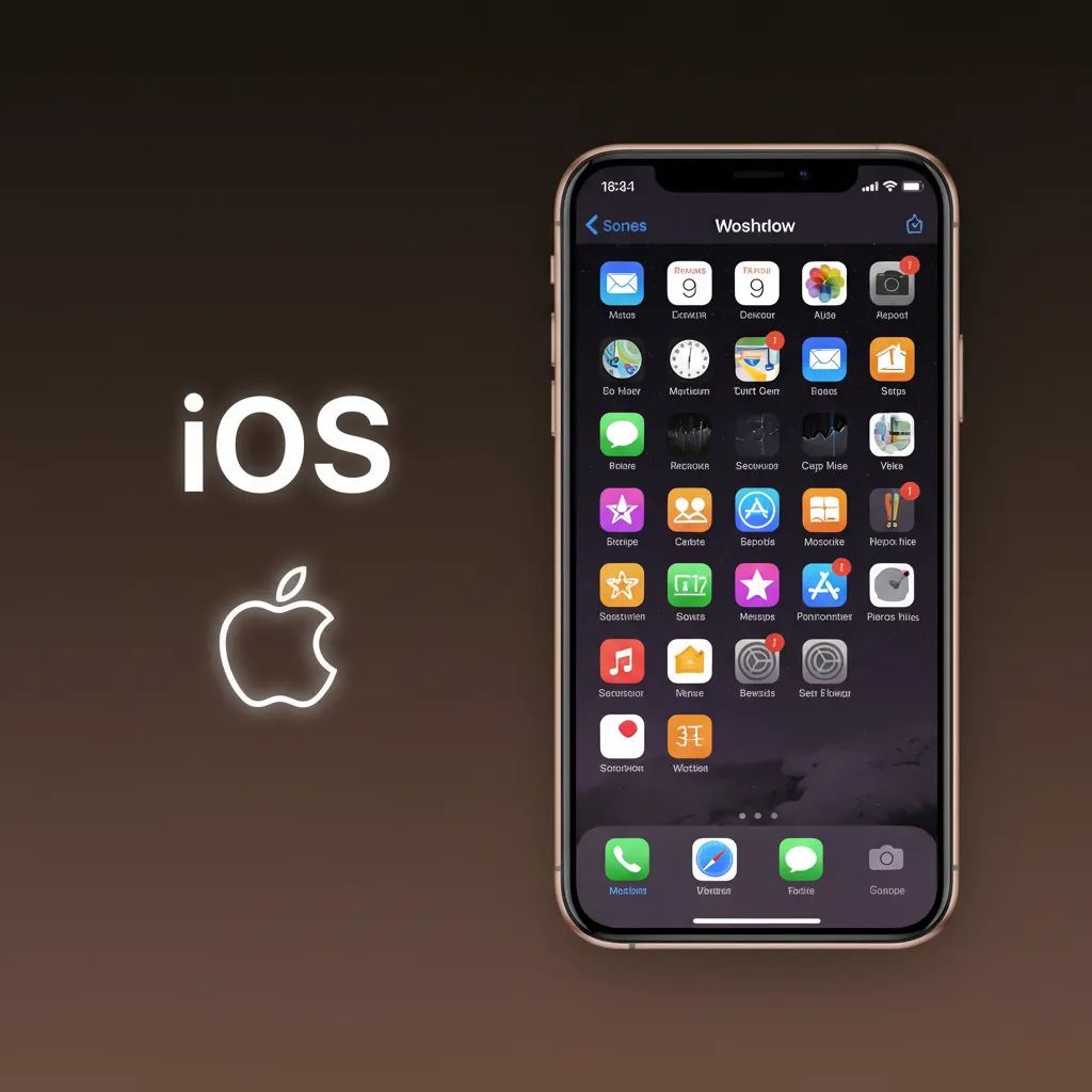 Tela de iPhone com Safari aberto, menu Compartilhar e opção 