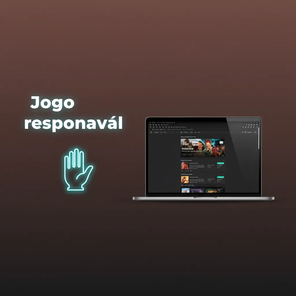 Cartaz de jogo responsável com dicas: limites, pausas, autoexclusão, não perseguir perdas, 18+ e buscar ajuda.