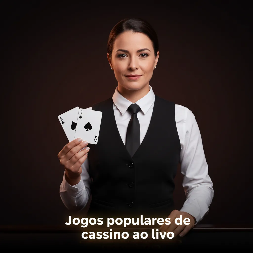 Banner de cassino ao vivo com dealer, roleta e blackjack; destaque para Roleta Brasileira e outros jogos populares.