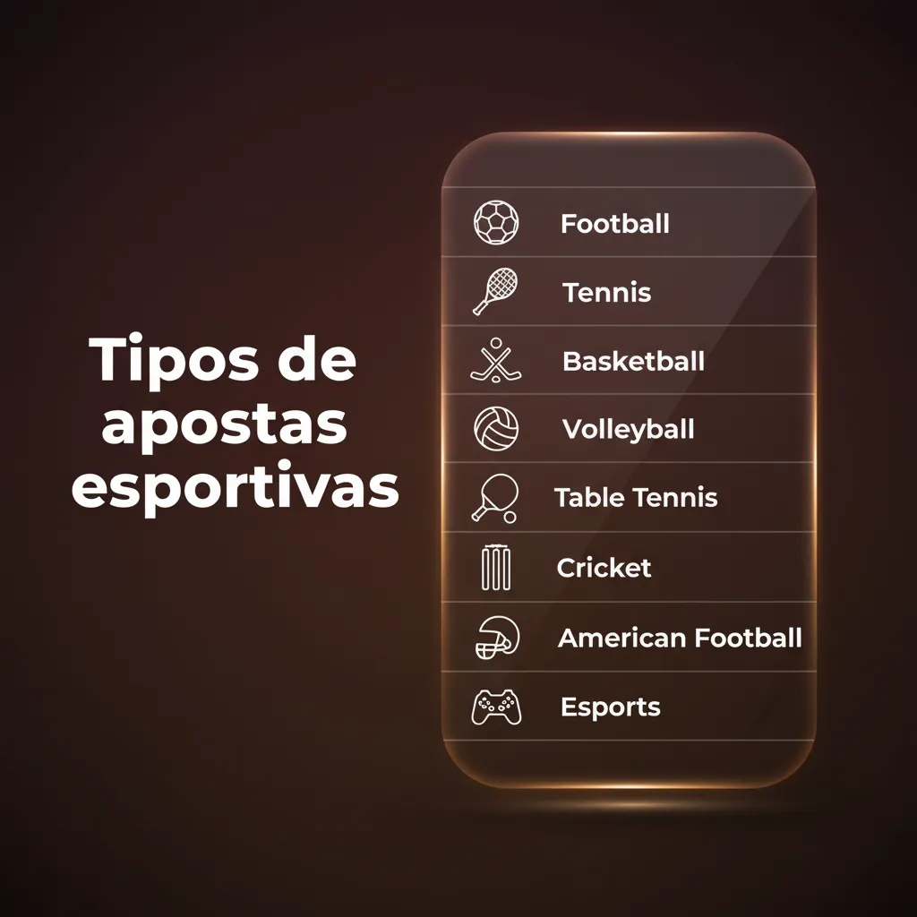 Apostas esportivas: futebol, basquete, tênis, vôlei, MMA; 1x2, handicaps e totais, pré‑jogo e ao vivo.